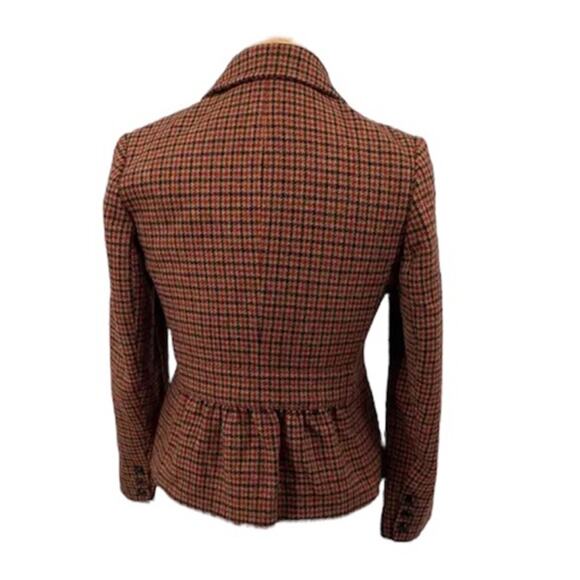2000s Talbots Wool Houndstooth Blazer Size 6 – Brown Black Tailored - Picture 7 of 11